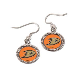 Anaheim Ducks WinCraft Women's Round Dangle Earrings